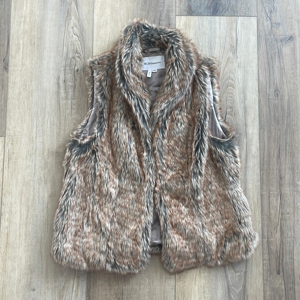 BCBGeneration Fur Vest